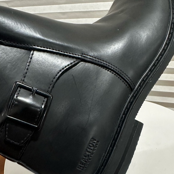 👞 KENNETH COLE REACTION 👞 Range Buckle Black Boot Size: 8.5 - Picture 9 of 13